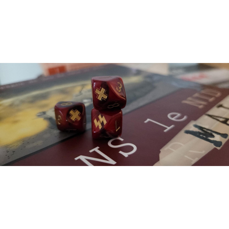 Couverture de Dans le nid du mal - set de dés