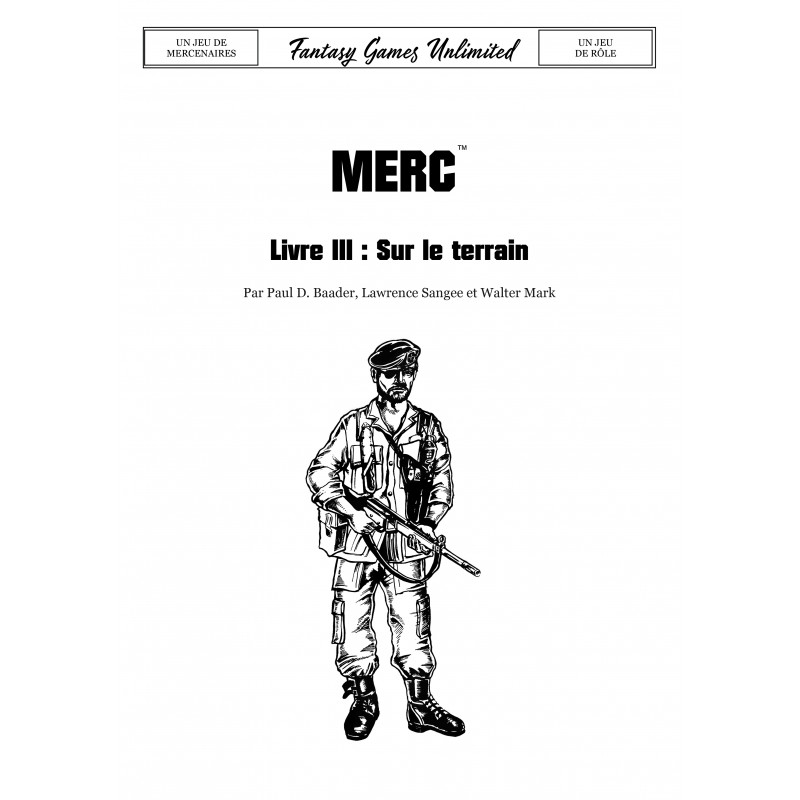 Couverture de Merc III - Sur le terrain